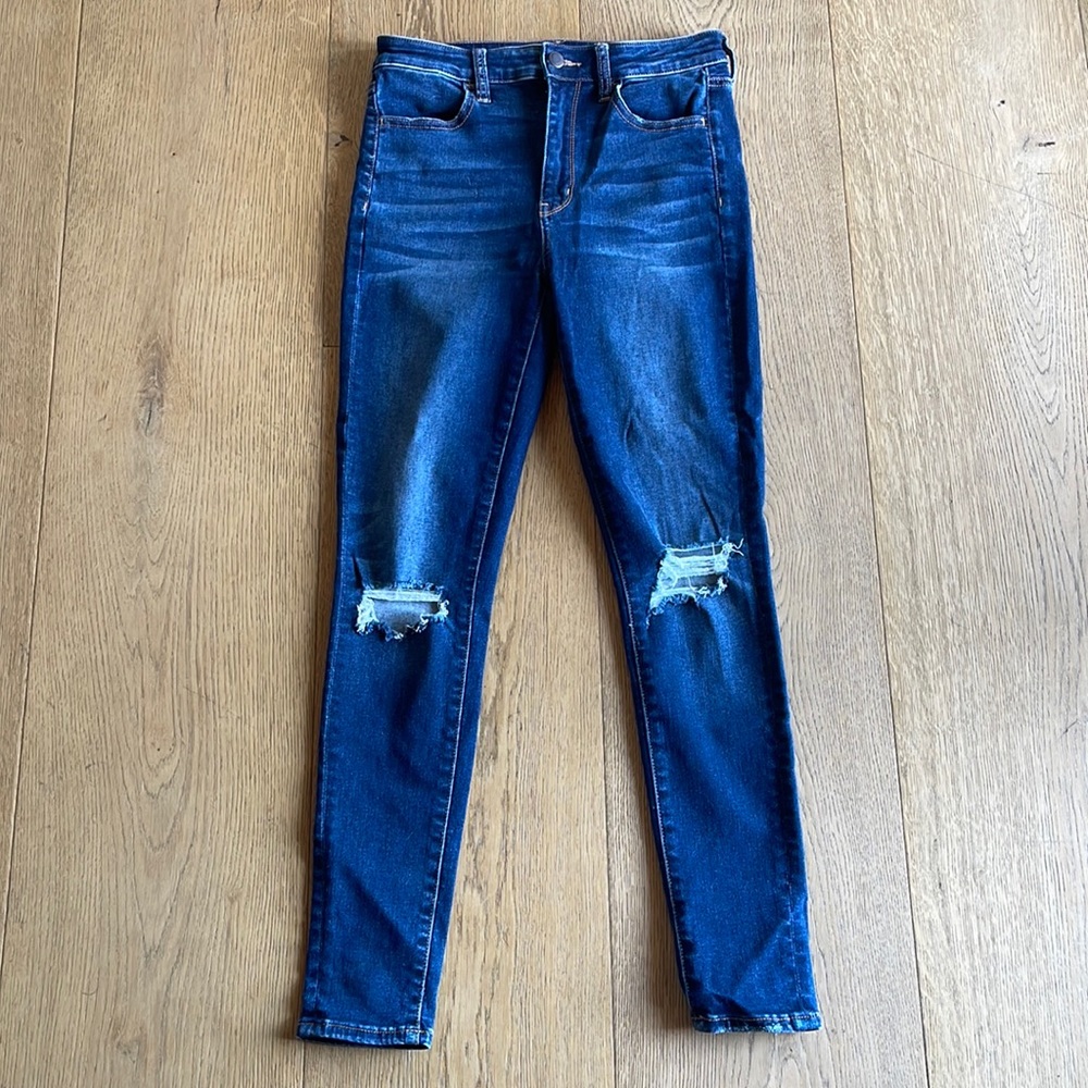 AE super high rise Jegging size 6